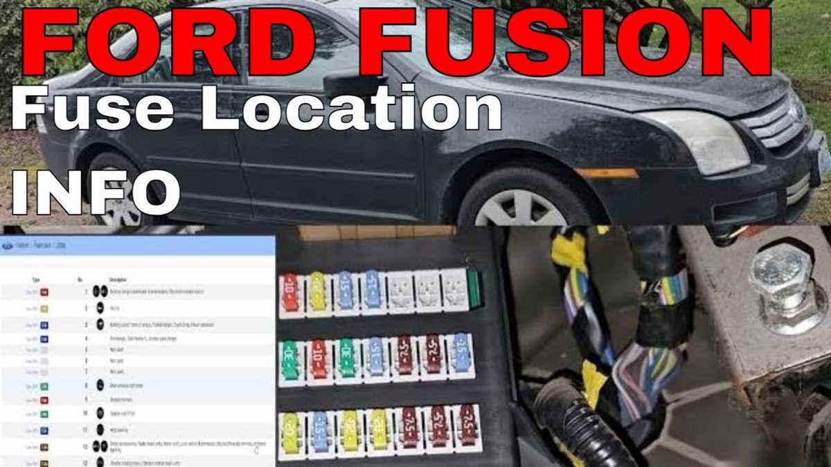 ford fusion 2006 fuse box diagram