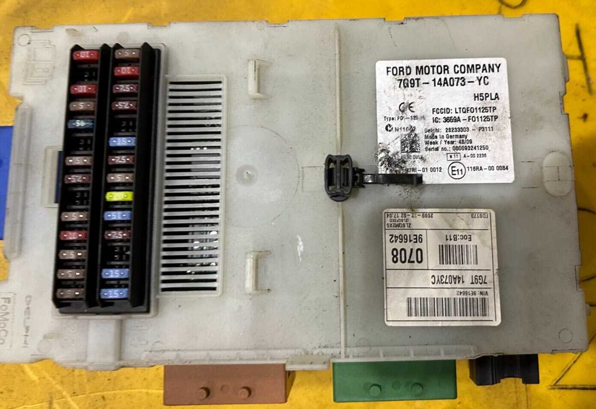 ford mondeo fuse box diagram