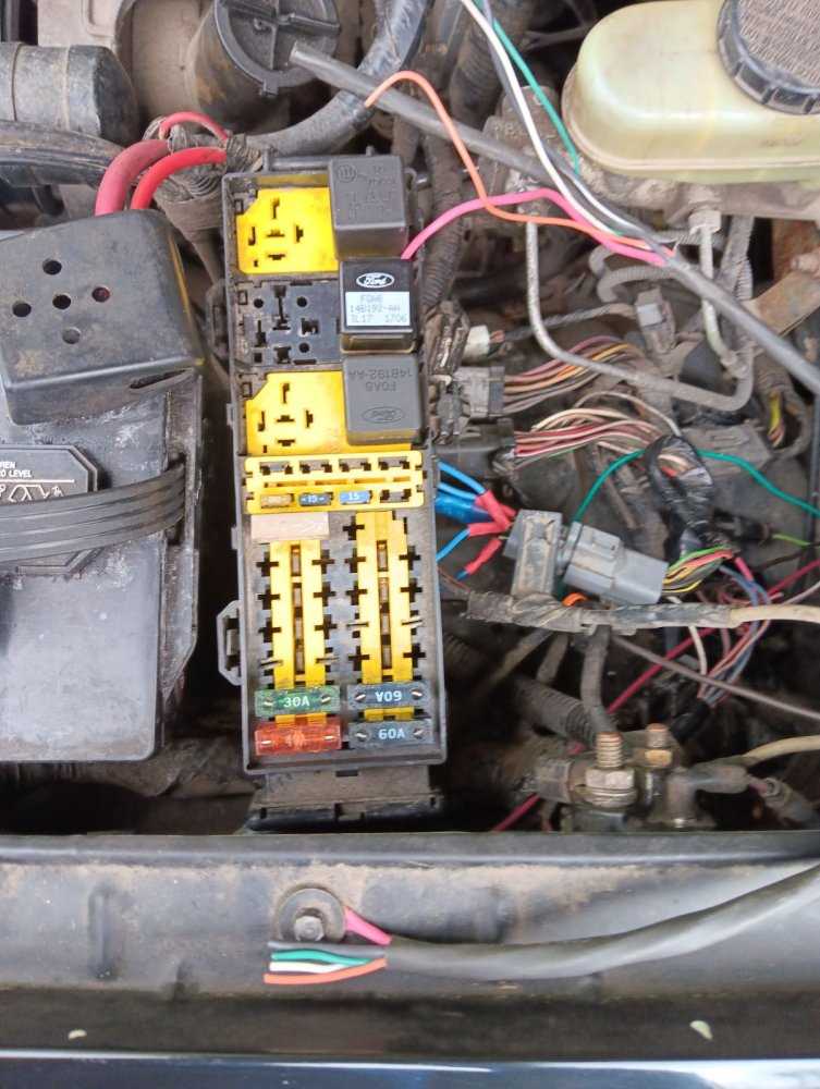 ford ranger 1994 fuse box diagram