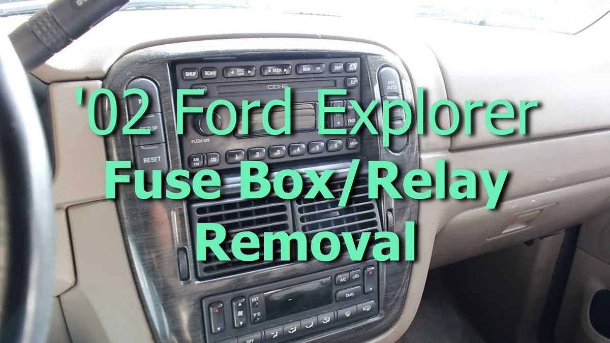 2005 ford explorer fuse diagram