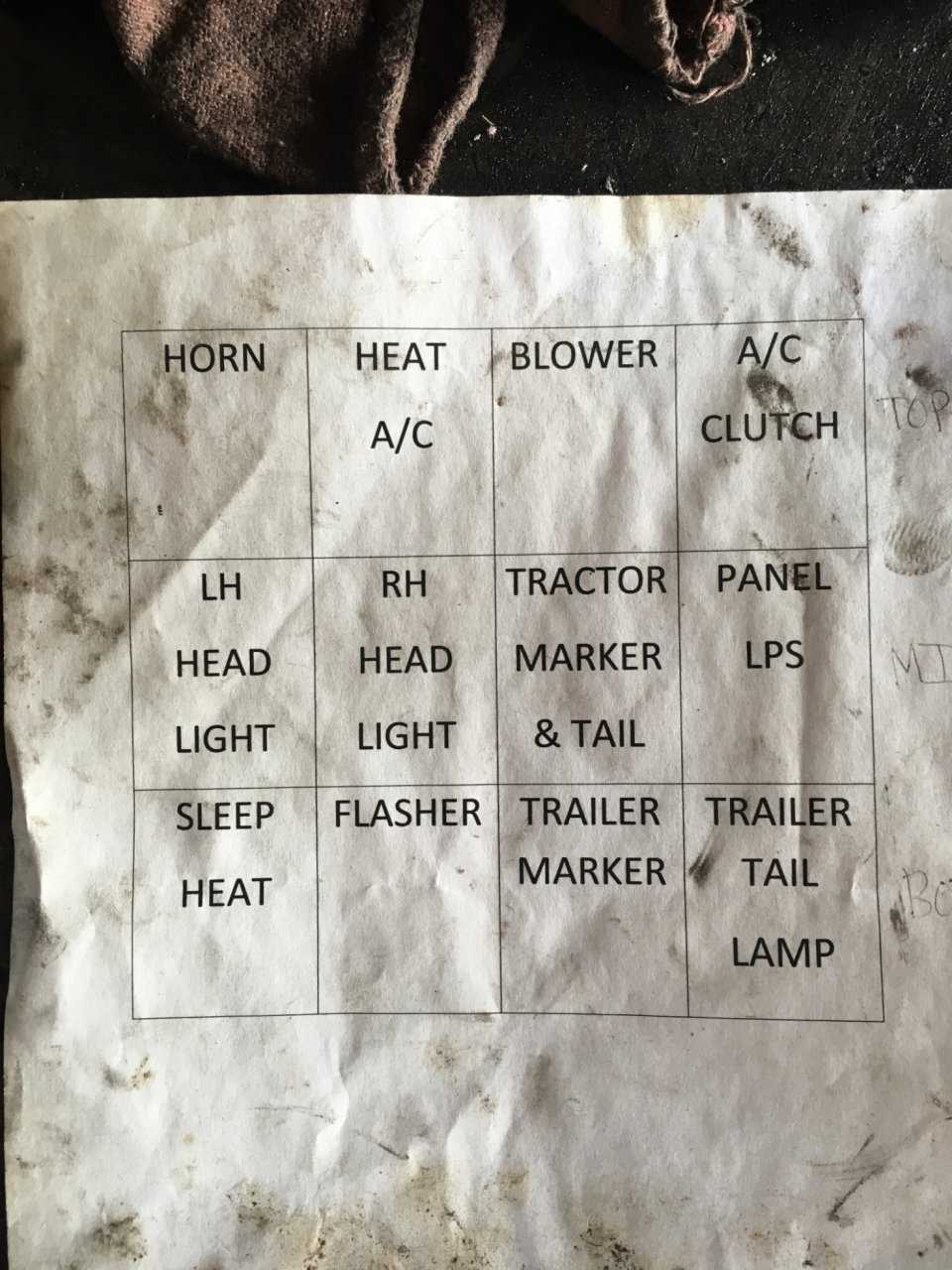 freightliner fl60 fuse box diagram