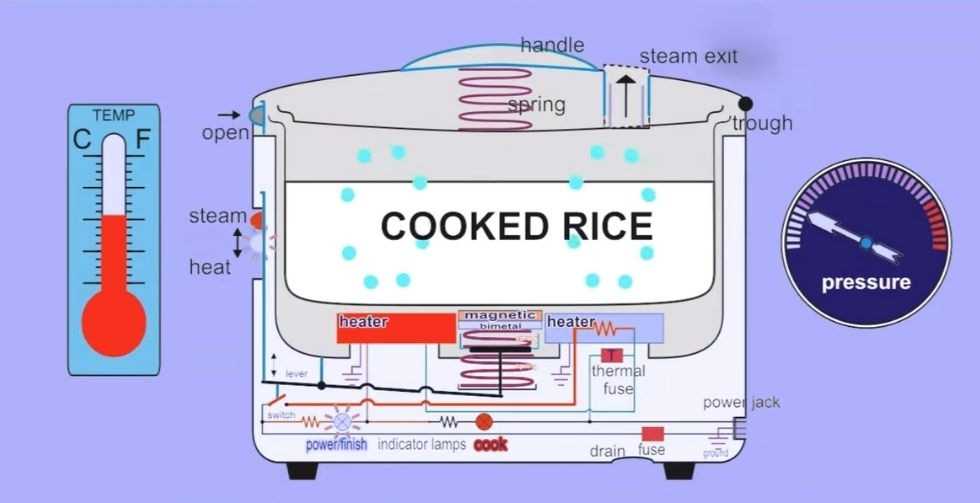 rice cooker thermal fuse diagram