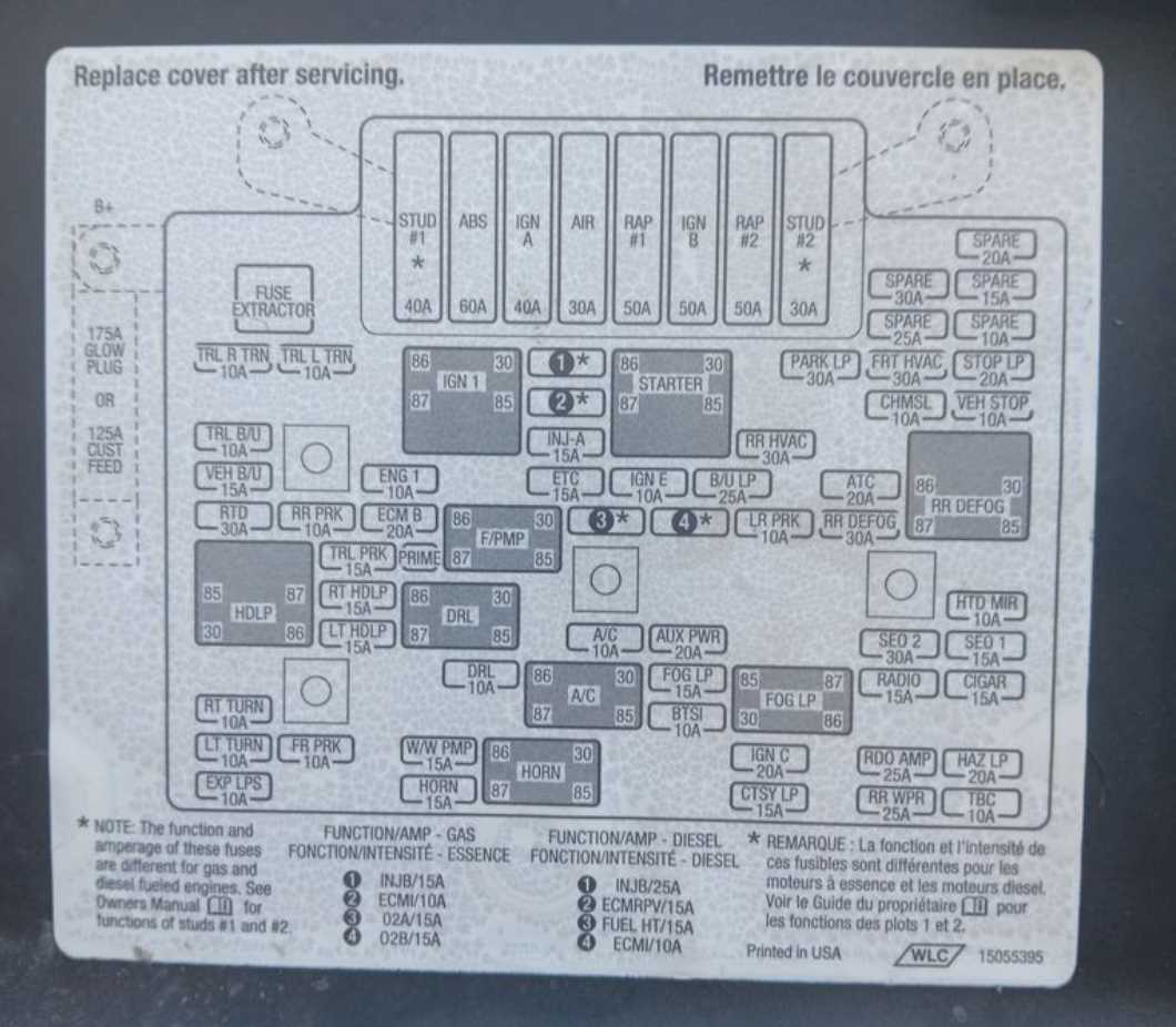 fuse box diagram 2001 chevy silverado