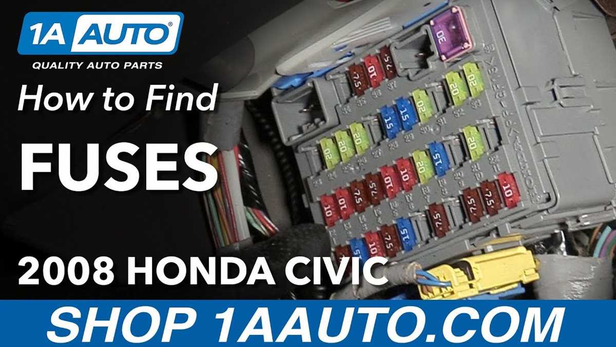 fuse panel 2009 honda civic fuse box diagram