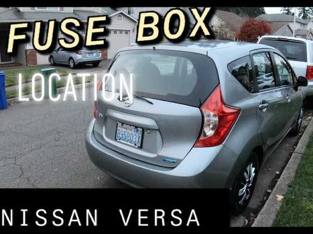 fuse panel 2012 nissan versa fuse box diagram