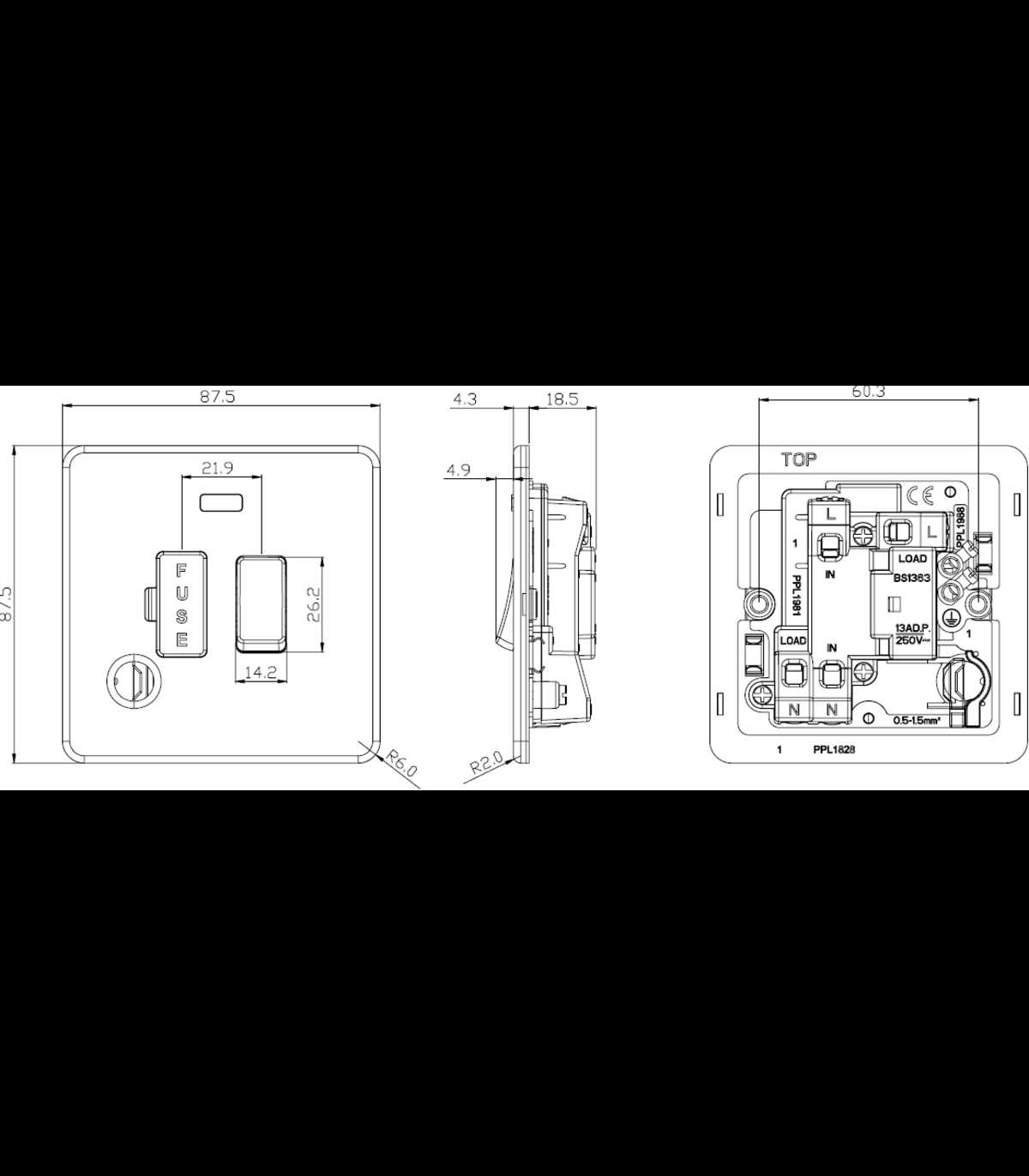 fused spur switch wiring diagram