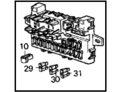 1988 honda crx fuse box diagram