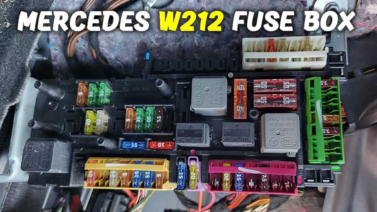 2015 mercedes e350 fuse box diagram