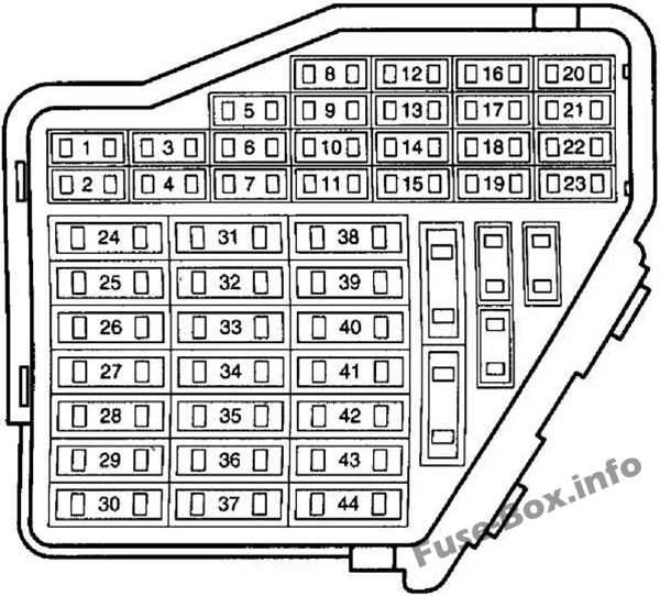 golf 4 fuse box diagram