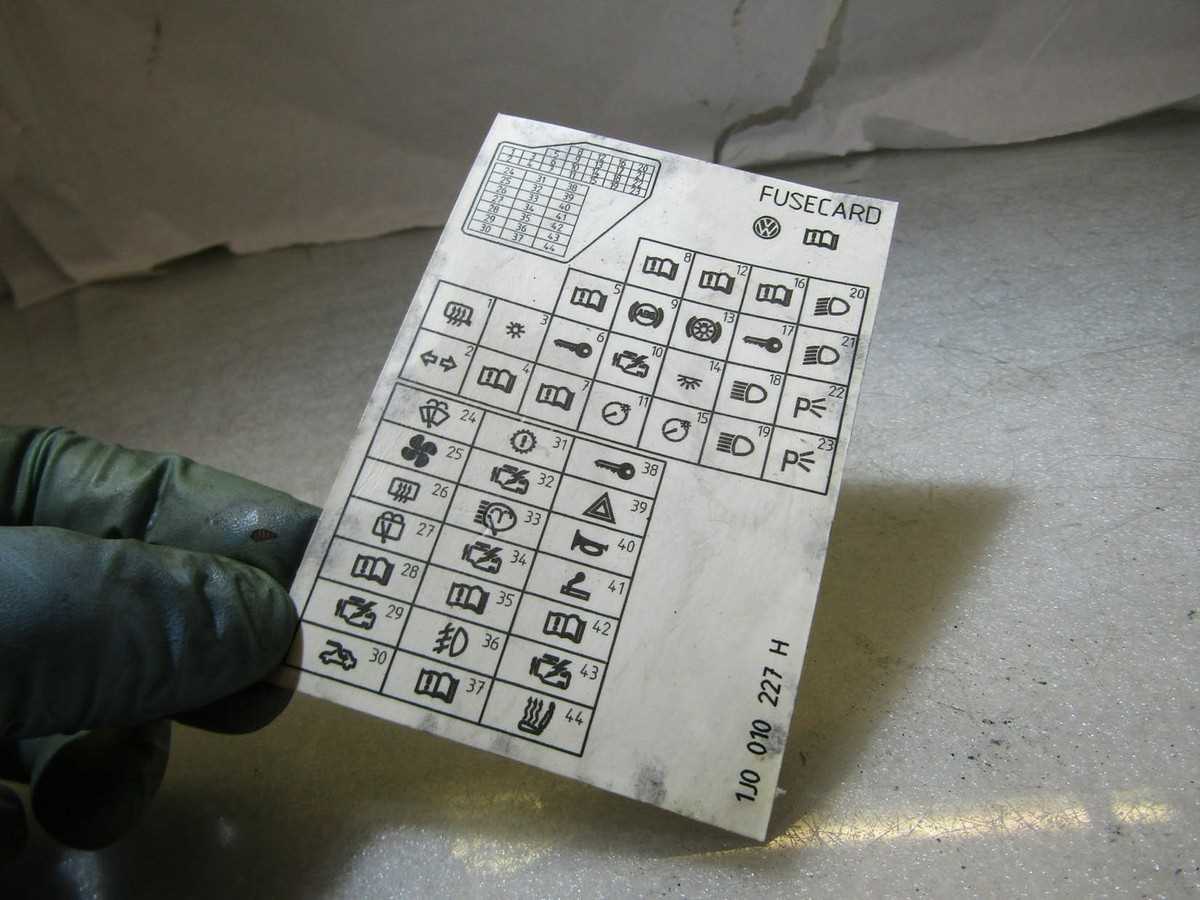 golf 5 1.9 tdi fuse box diagram