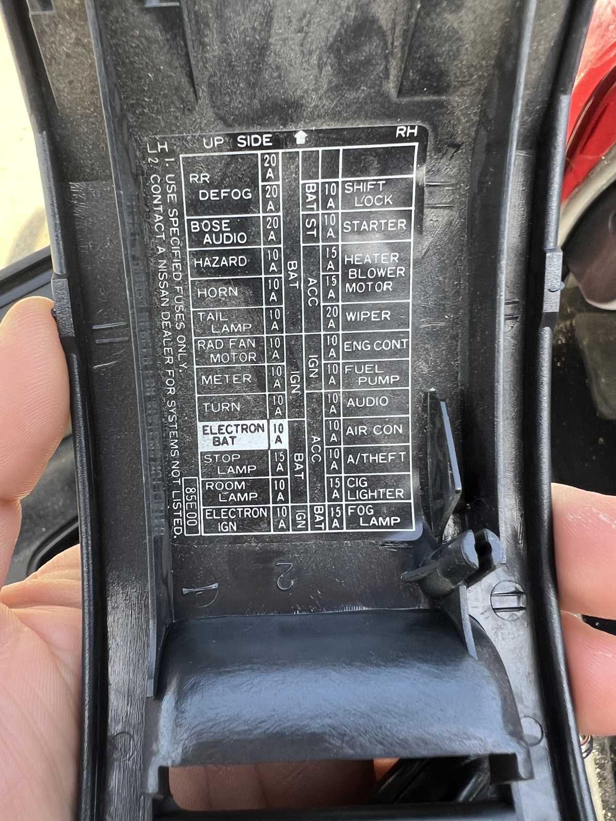 2012 maxima fuse box diagram