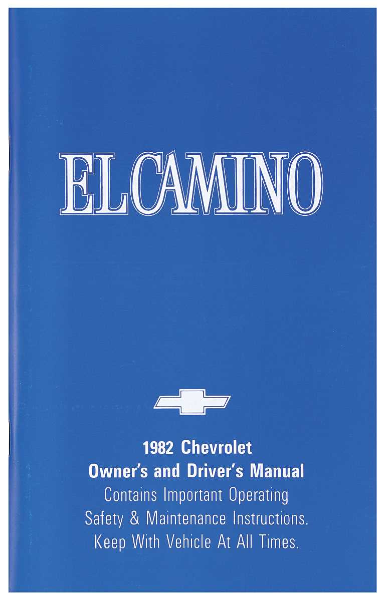 1982 el camino fuse box diagram