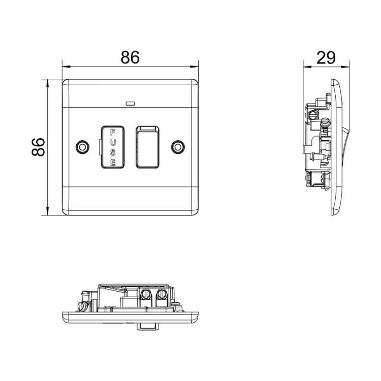 fused connection unit wiring diagram