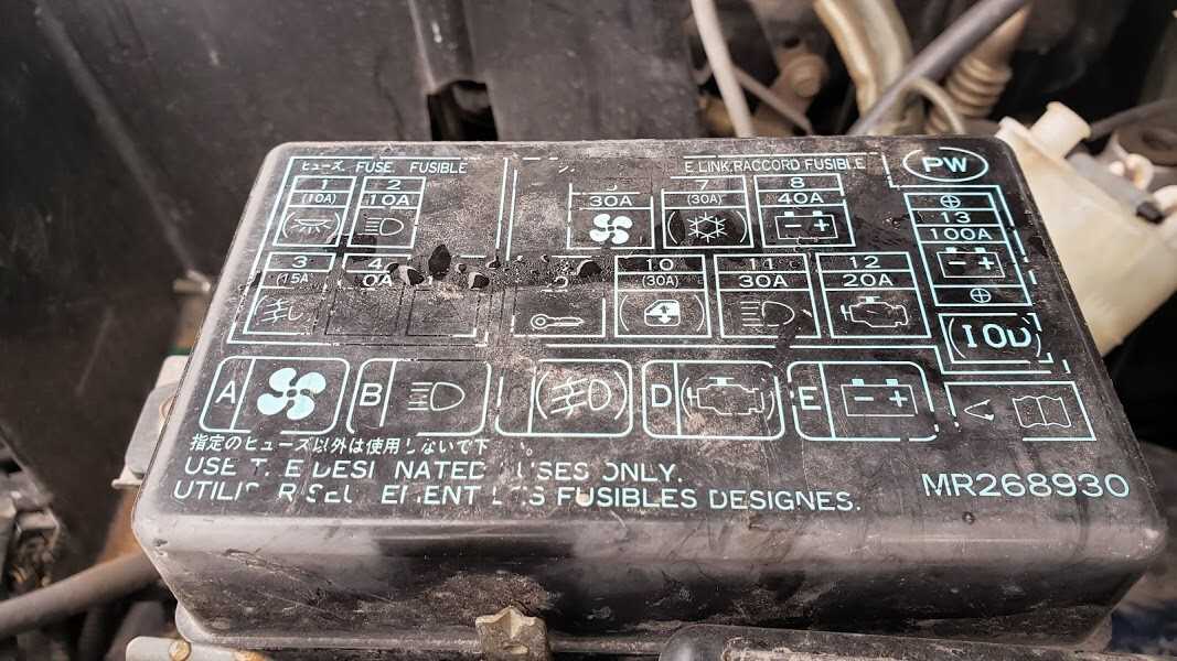 2002 mitsubishi montero fuse box diagram