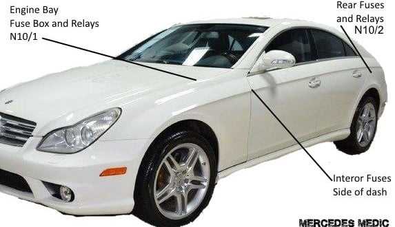 07 mercedes driver side fuse diagram