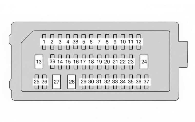 1997 toyota camry interior fuse box diagram