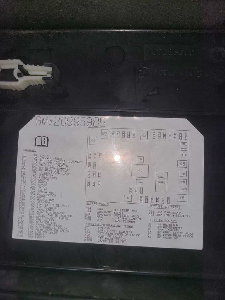 2011 chevy express fuse box diagram