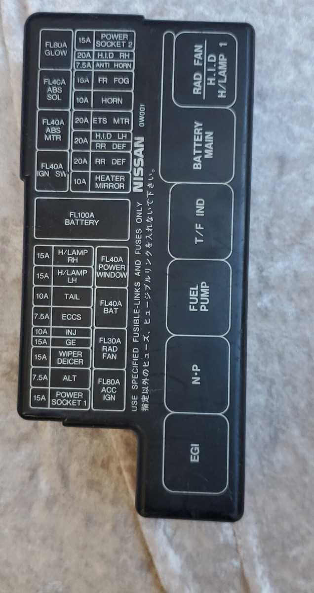 2008 nissan pathfinder fuse box diagram