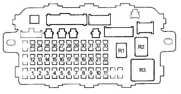 honda crv gen 1 fuse box diagram