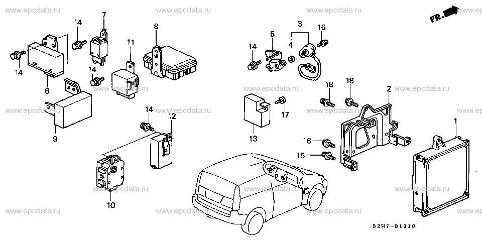 honda element fuse box diagram