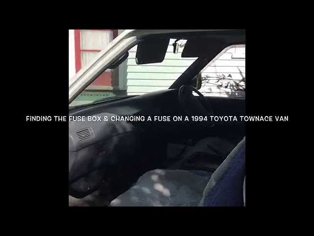toyota liteace fuse box diagram