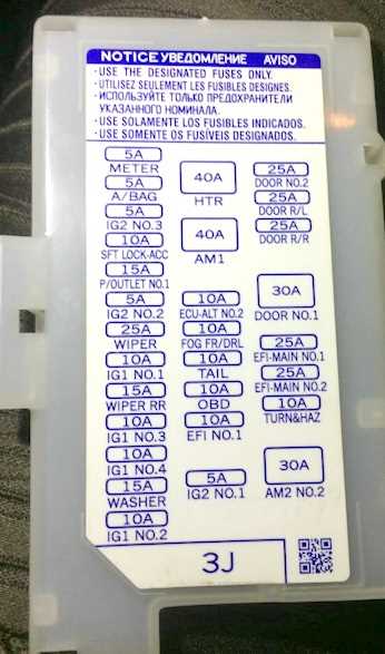 3rd gen 4runner fuse box diagram