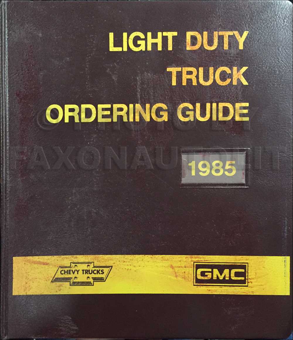 1985 gmc safari fuse diagrams