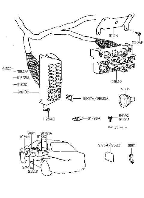 hyundai accent fuse box diagram hyundai accent fuse box diagram