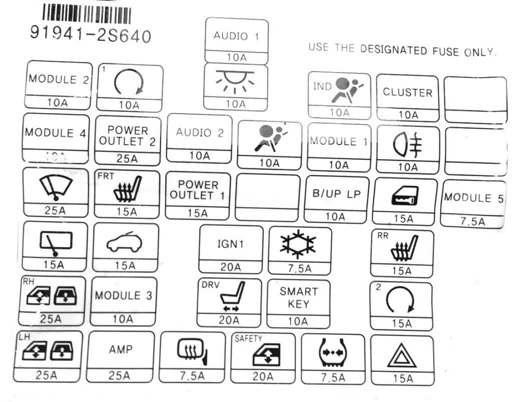 hyundai xg350 fuse box diagram
