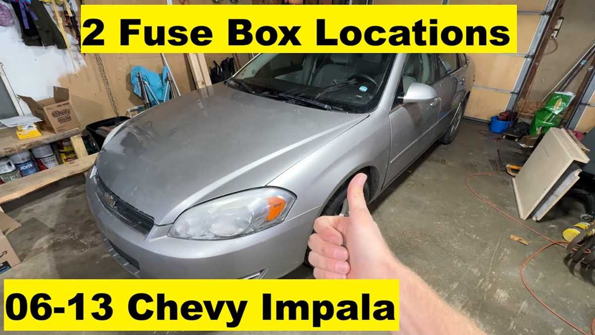 13 impala fuse box diagram