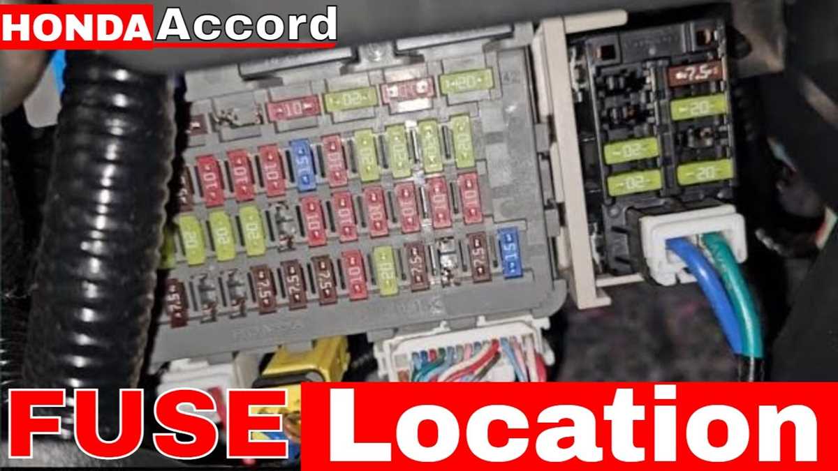 2007 honda accord fuse panel diagram