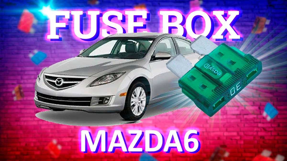 interior mazda 6 fuse box diagram