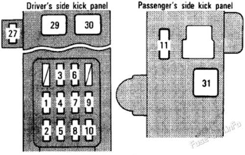 1993 toyota fuse box diagram