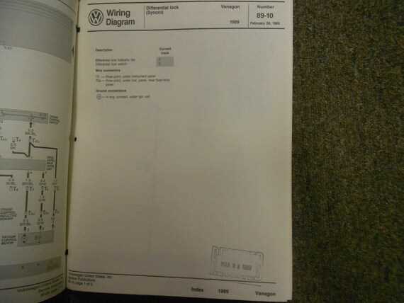 1987 vanagon fuse box diagram