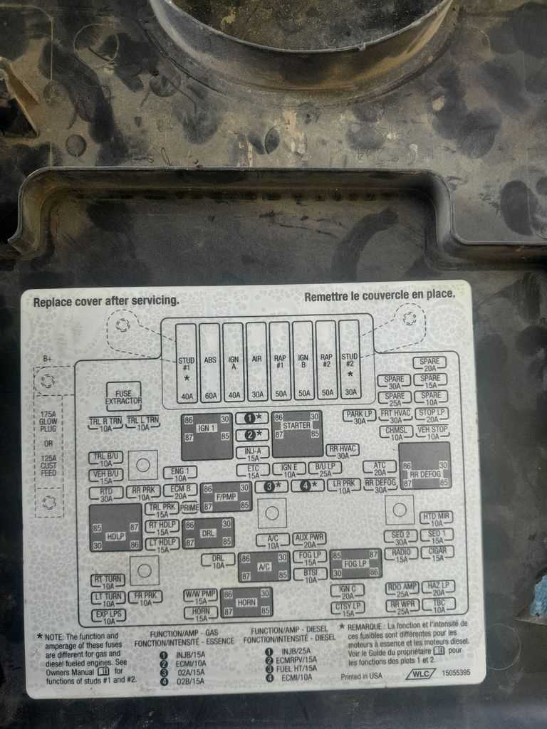 2015 gmc sierra 2500 fuse box diagram