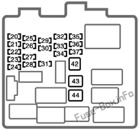 1990 toyota camry fuse panel diagram