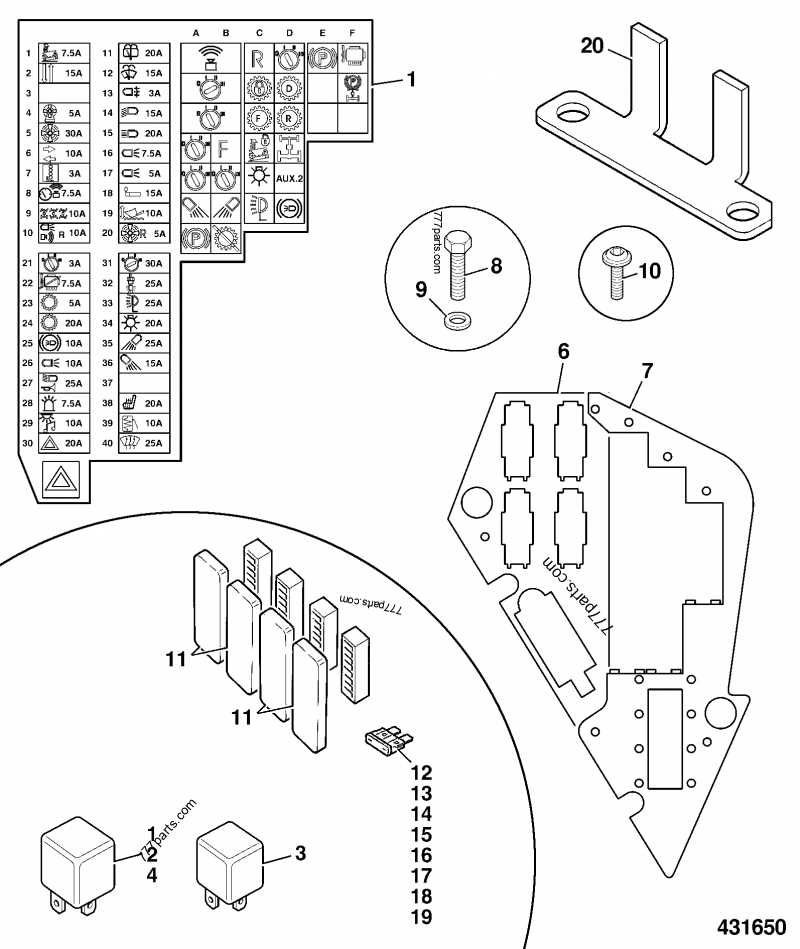jcb 530 70 fuse box diagram