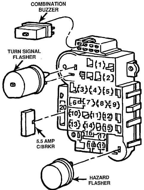 jeep cherokee fuse diagram 1996