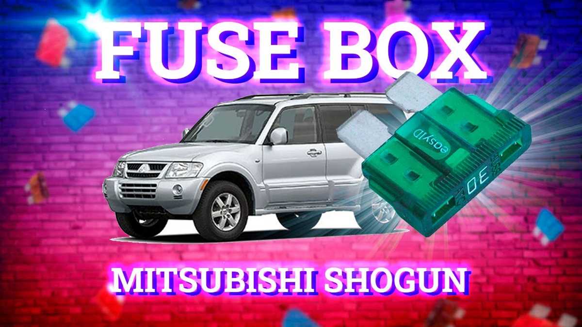 2002 montero sport fuse box diagram