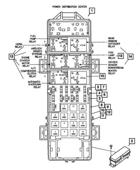 jk fuse box diagram