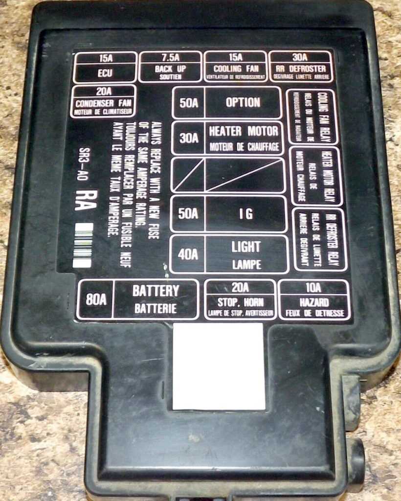 1994 honda del sol fuse box diagram