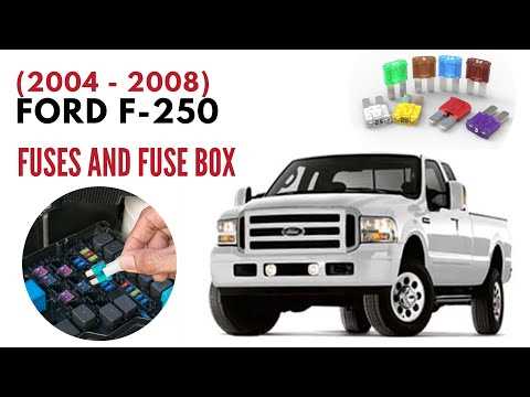 05 ford f250 fuse box location diagram under hood