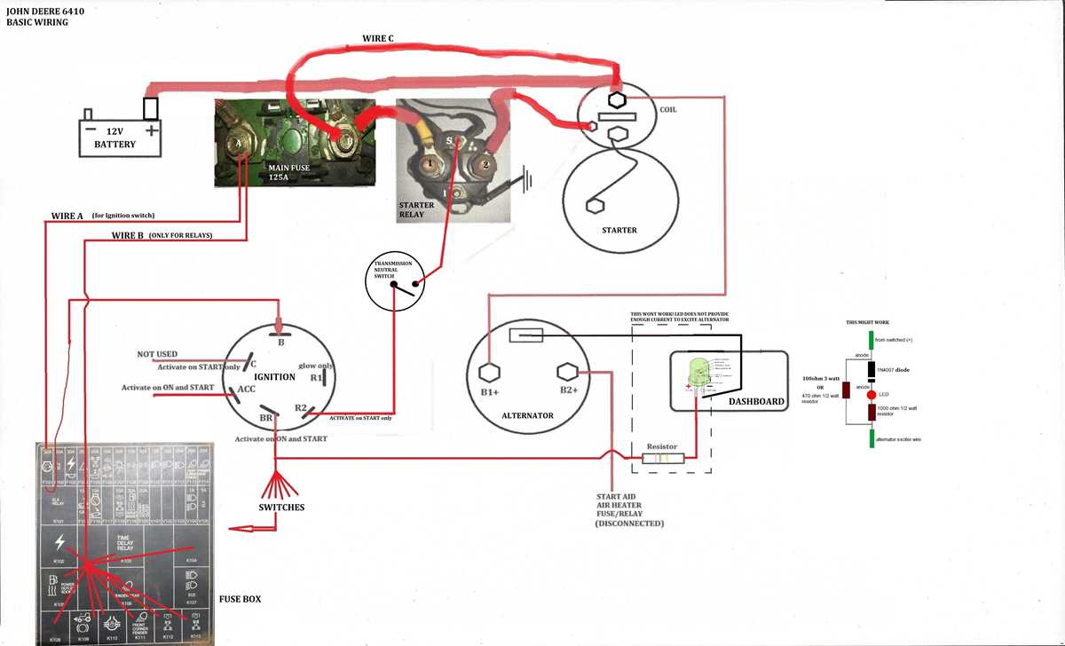 john deere 6400 fuse diagram