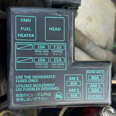 1989 toyota pickup fuse panel diagram