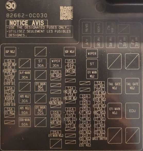 2015 toyota tundra fuse diagram