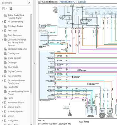 2016 chrysler town and country fuse box diagram