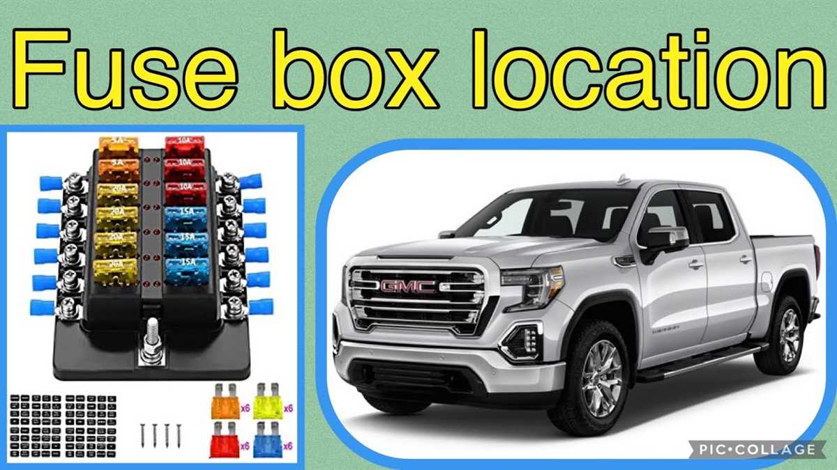 2021 gmc sierra fuse box diagram
