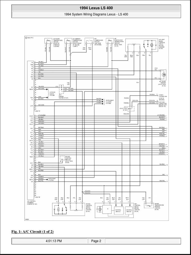 1999 ls400 fuse box diagram