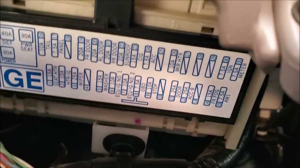 2014 toyota corolla s fuse box diagram