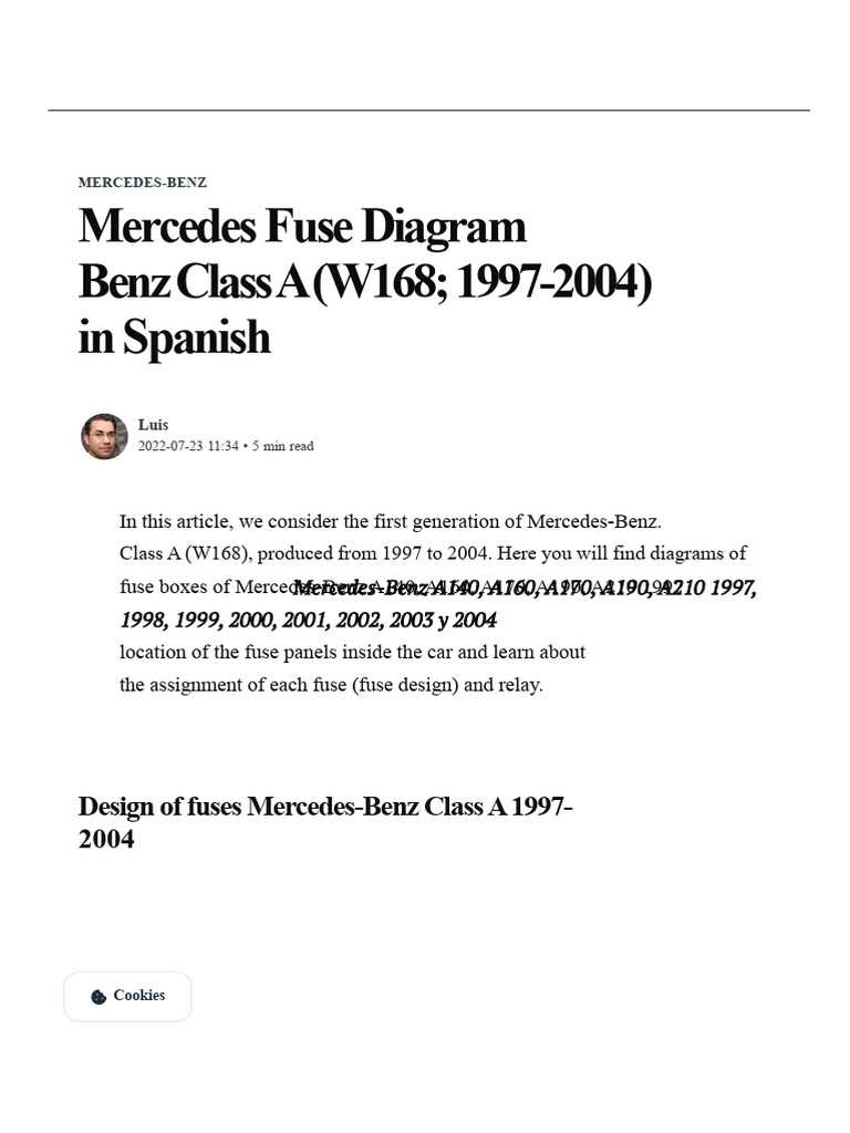 2004 mercedes benz e320 fuse diagram